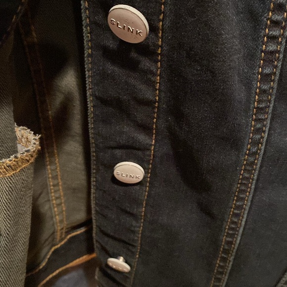 SLINK JEANS Trucker Jacket Button Front size 2 ( 18-20) - Picture 8 of 14